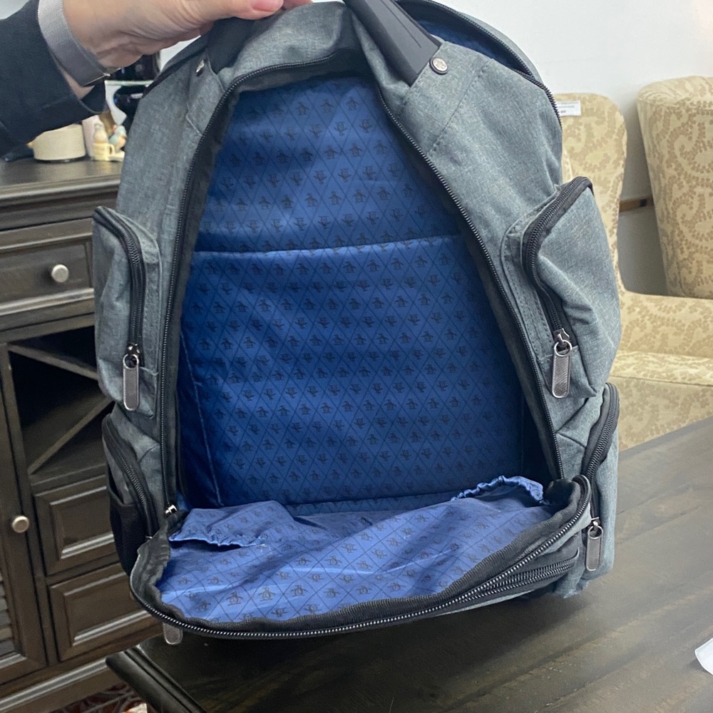 Premium Gray And Black Backpack - image 8